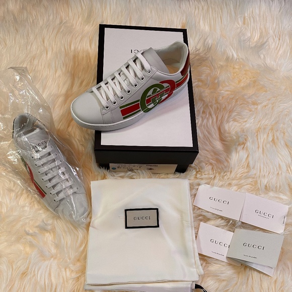 Gucci Women's Ace Interlocking G Logo Double GG - Picture 3 of 7